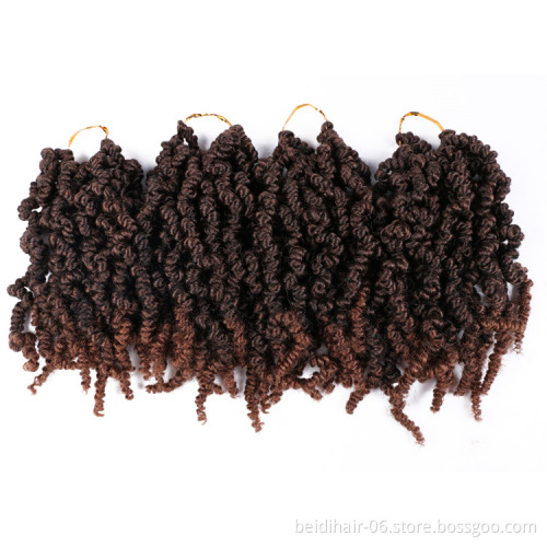Wholesale Short Bomb Twist Crochet Hair Spring Twist Hair Pre-twisted Passion Twist Crochet Braids